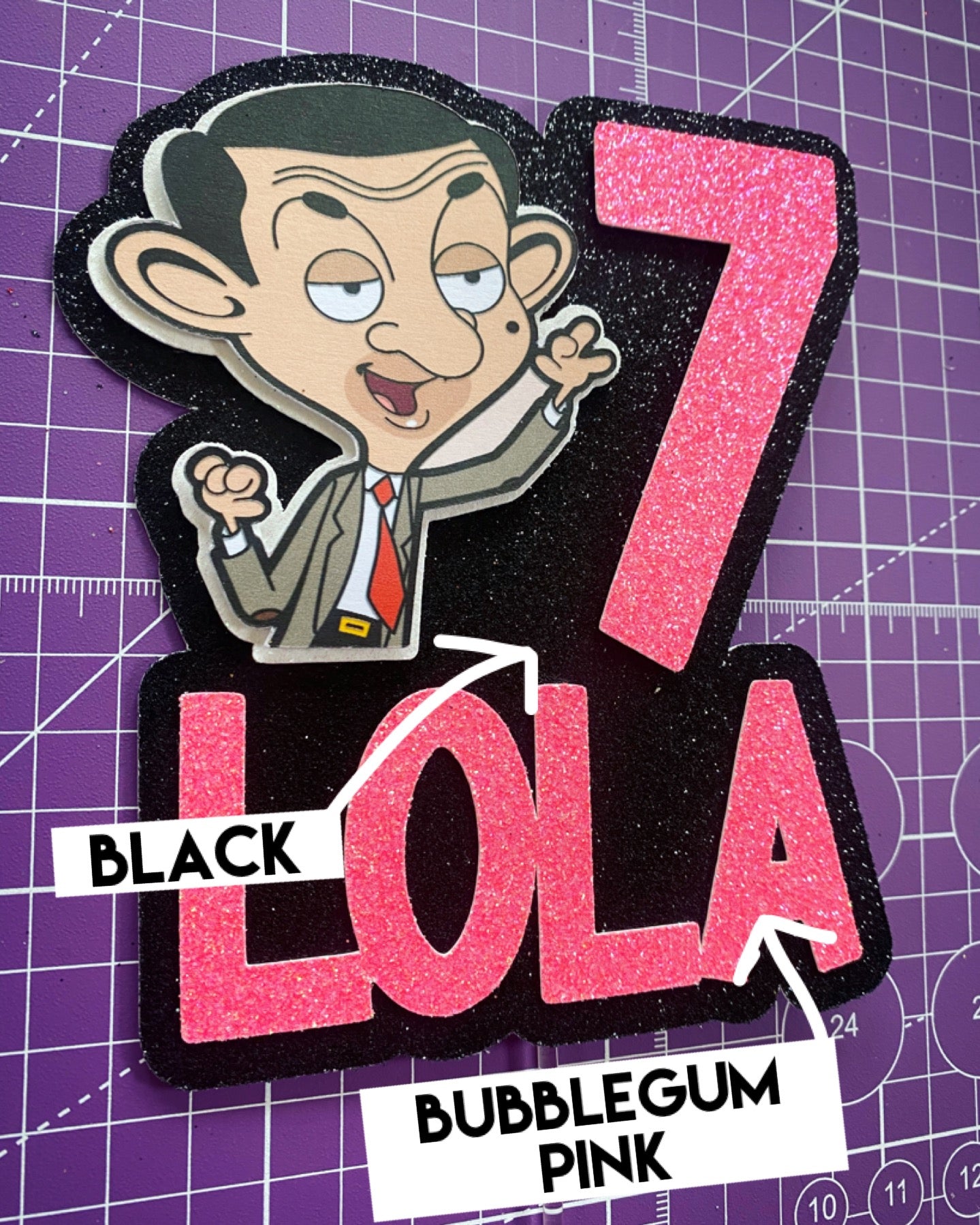 Glitter Card - Black