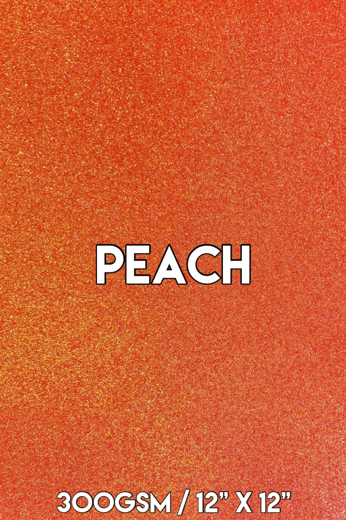 Glitter Card - Peach