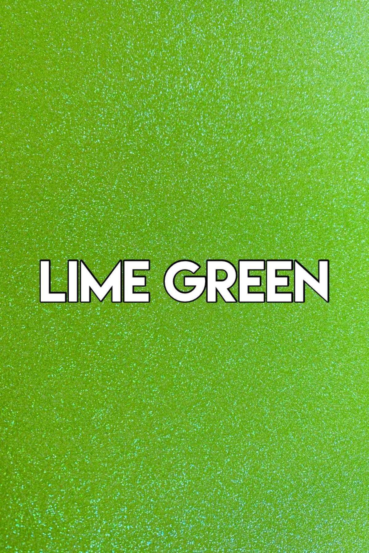 Glitter Card - Lime Green
