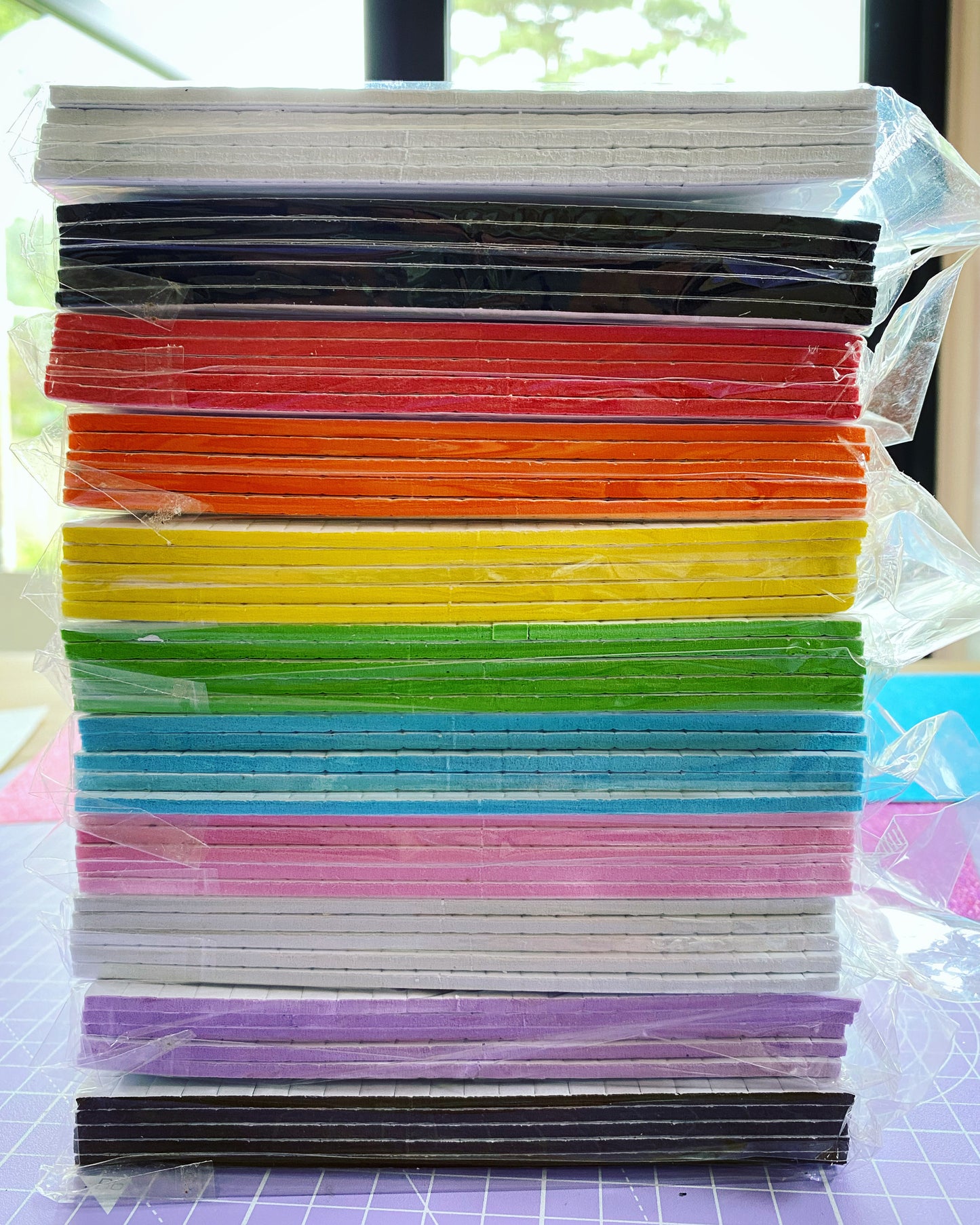 3D Sticky Foam Pads - Rainbow Pack