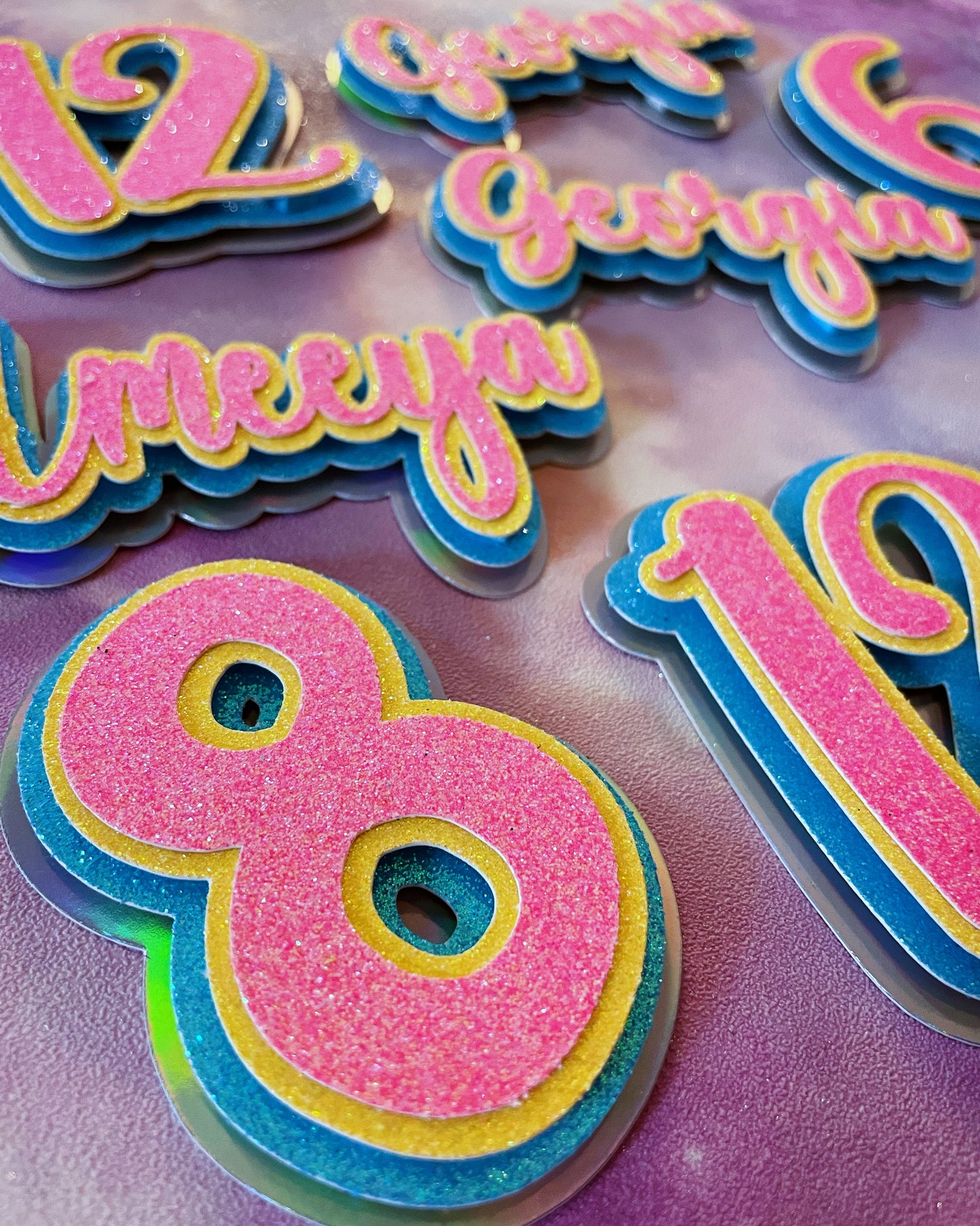 Cake Charms - Name + Age