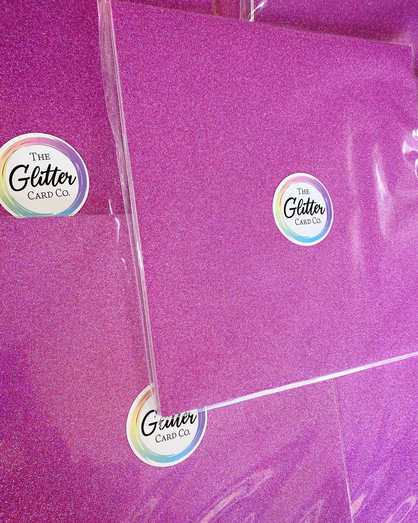 Glitter Card - Lilac