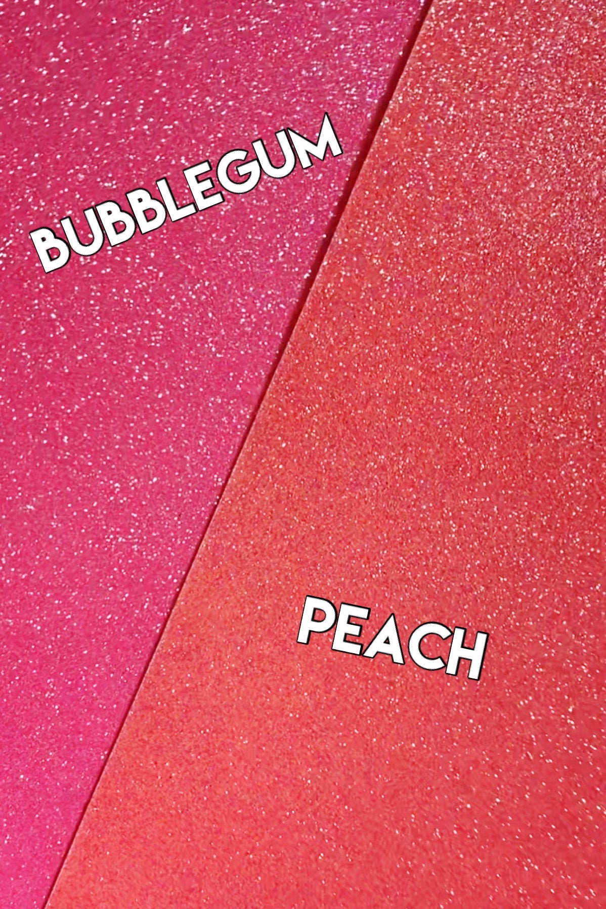 Glitter Card - Peach